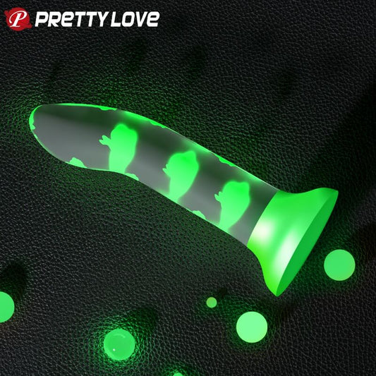 PRETTY LOVE - DILDO MAGICO SENZA VIBRAZIONE LUMINOSA VERDE NOTTURNO