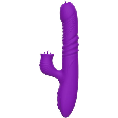 ARMONY - VIBRATORE CONIGLIO COMPLETAMENTE GSPOT CON LINGUA STIMOLANTE, EFFETTO CALORE VIOLA