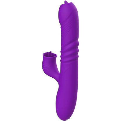 ARMONY - VIBRATORE CONIGLIO COMPLETAMENTE GSPOT CON LINGUA STIMOLANTE, EFFETTO CALORE VIOLA