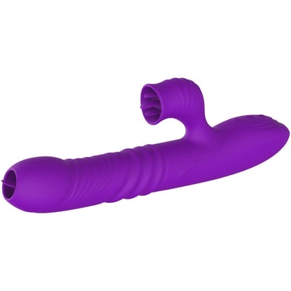 ARMONY - VIBRATORE CONIGLIO COMPLETAMENTE GSPOT CON LINGUA STIMOLANTE, EFFETTO CALORE VIOLA