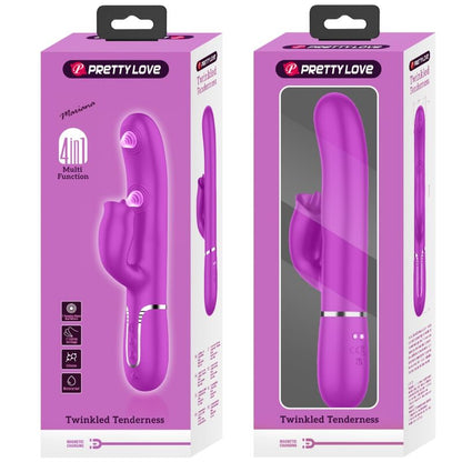 PRETTY LOVE - VIBRATORE CONIGLIO CON LECCA FUCSIA