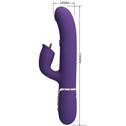 PRETTY LOVE - VIBRATORE CONIGLIO CON LECCA VIOLA
