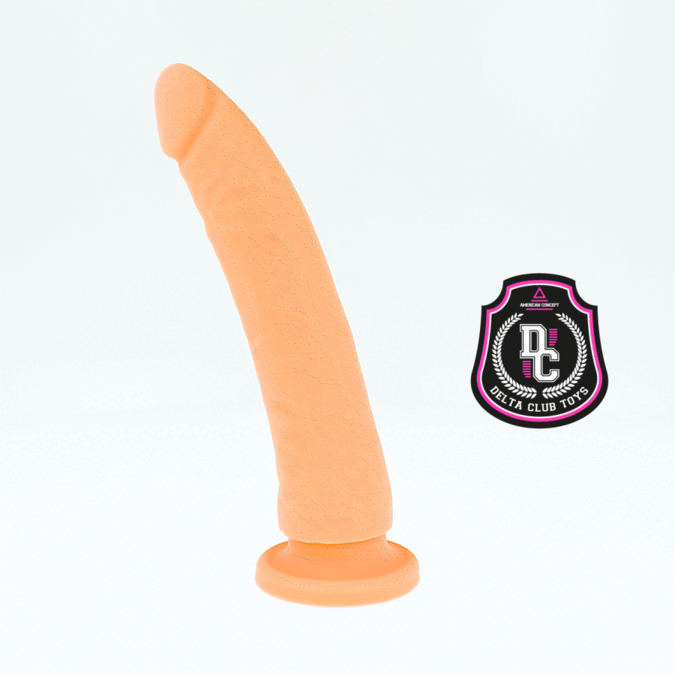 DELTA CLUB - DILDO REALISTICO IN SILICONE MEDICO NATURALE 20 CM -O- 4 CM