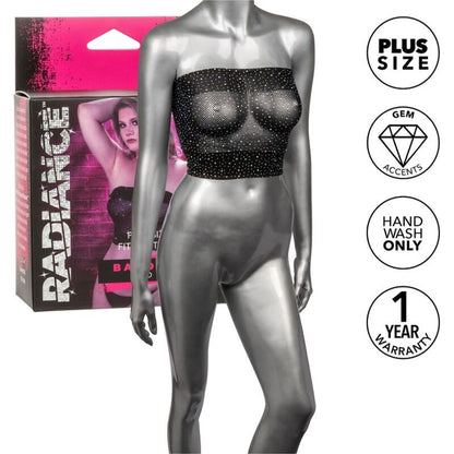 CALEXOTICS - TOP A FASCIA RADIANCE CON PERLINE, TAGLIA FORTE