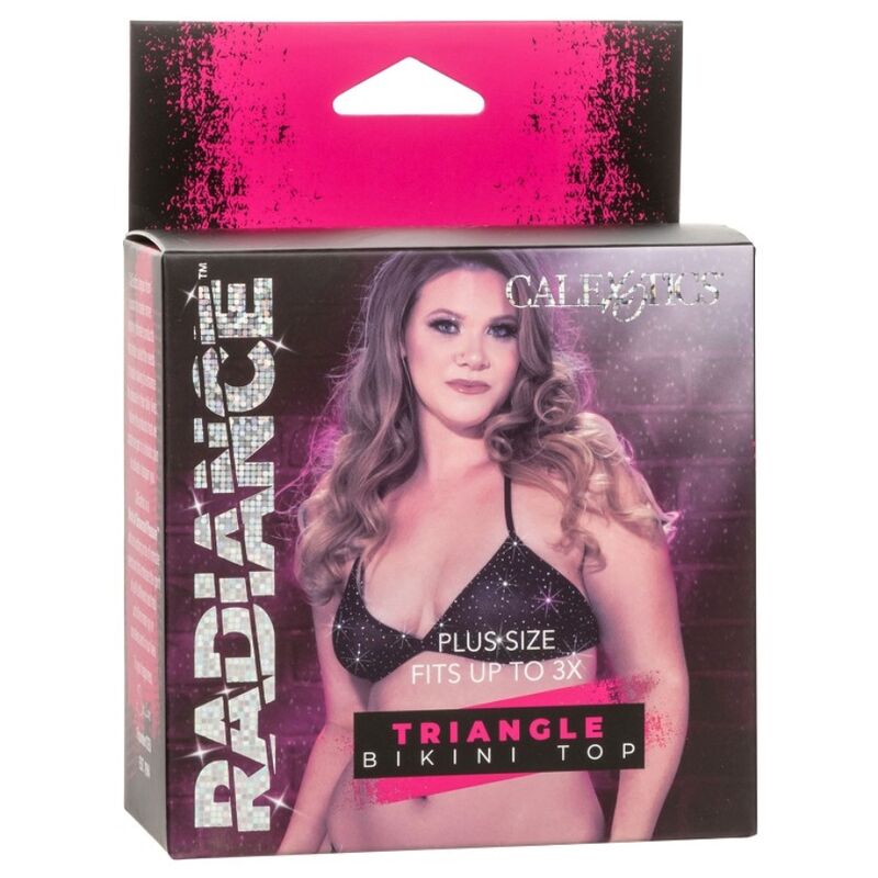 CALEXOTICS - RADIANCE REGGISENO BIKINI A TRIANGOLO CON STRASS TAGLIA FORTE