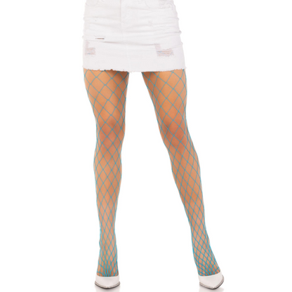 LEG AVENUE - PANTIMEDIAS REJILLA DIAMANTE VIOLETA