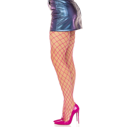 LEG AVENUE - PANTIMEDIAS REJILLA DIAMANTE VIOLETA