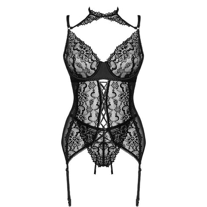 LIVCO CORSETTI FASHION - GIELLANDRA FOR THE SENSES COLLECTION CORSET + PANTY NEGRO L/XL