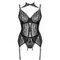 LIVCO CORSETTI FASHION - GIELLANDRA FOR THE SENSES COLLECTION CORSET + PANTY NEGRO L/XL