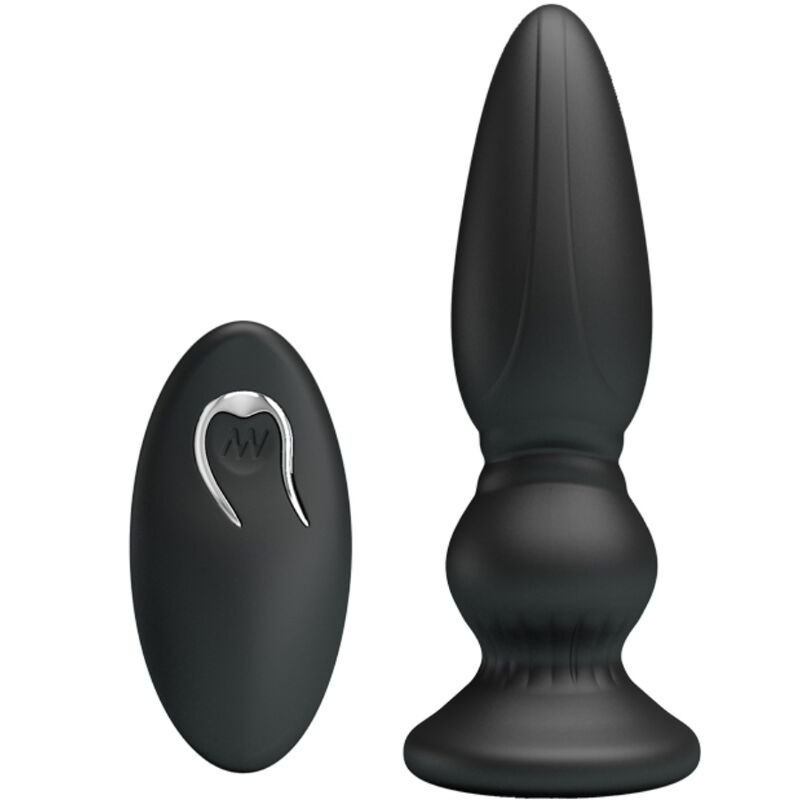 MR PLAY - Potente Plug Anale Vibrante con Telecomando Nero