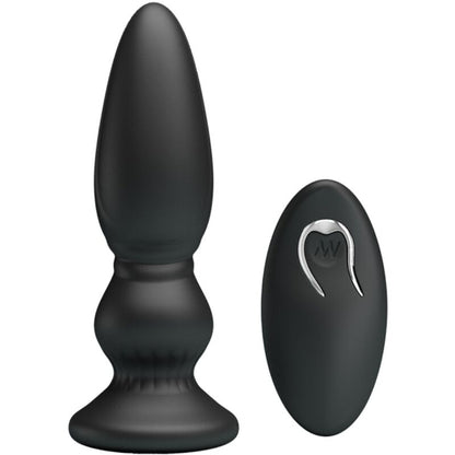 MR PLAY - Potente Plug Anale Vibrante con Telecomando Nero