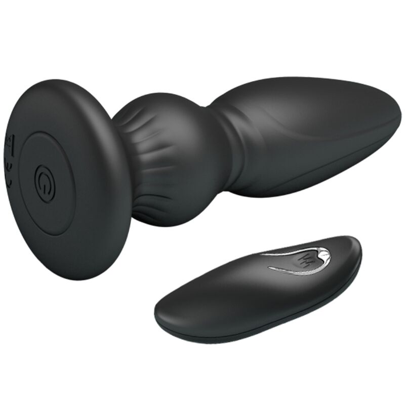 MR PLAY - Potente Plug Anale Vibrante con Telecomando Nero