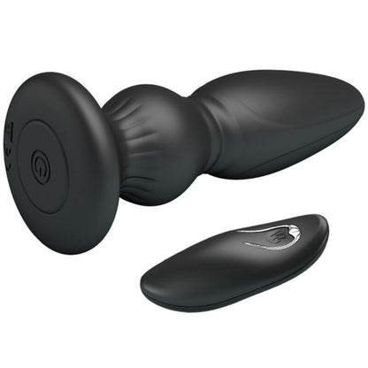 MR PLAY - Potente Plug Anale Vibrante con Telecomando Nero