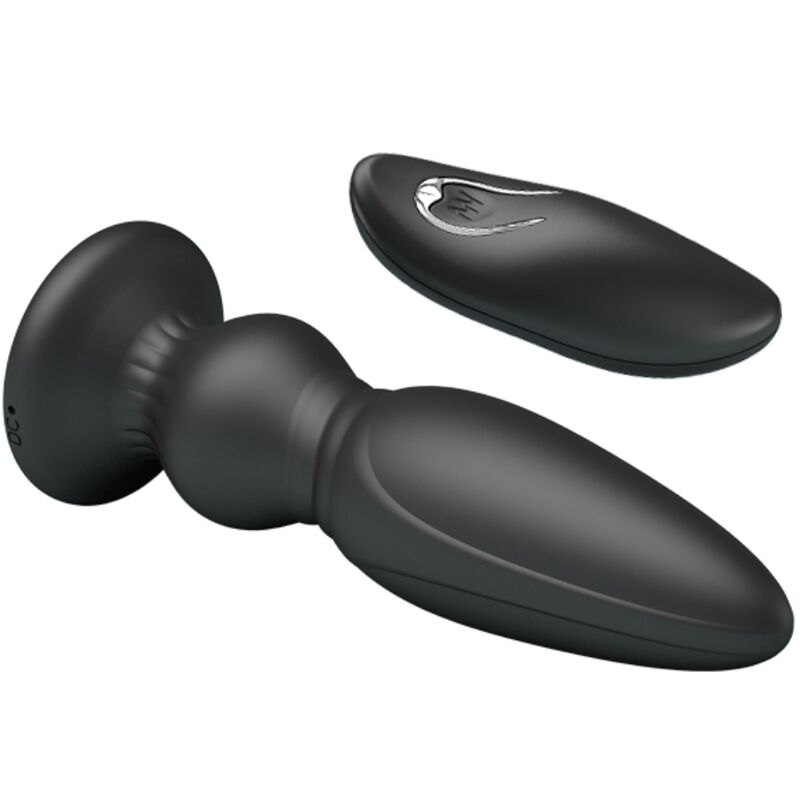 MR PLAY - Potente Plug Anale Vibrante con Telecomando Nero