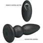 MR PLAY - Potente Plug Anale Vibrante con Telecomando Nero