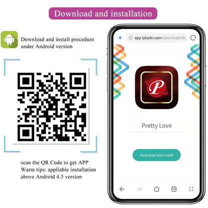 PRETTY LOVE - VIBRATORE DOPPIO PIACERE AUGUST CON TELECOMANDO APP