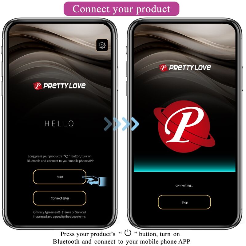 PRETTY LOVE - VIBRATORE DOPPIO PIACERE AUGUST CON TELECOMANDO APP