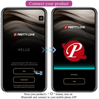 PRETTY LOVE - VIBRATORE DOPPIO PIACERE AUGUST CON TELECOMANDO APP