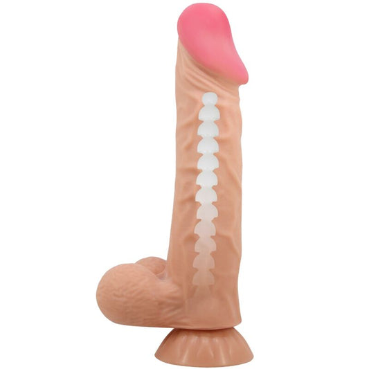PRETTY LOVE - SERIE SLIDING SKIN DILDO REALISTICO CON VENTOSA SLIDING SKIN 24 CM