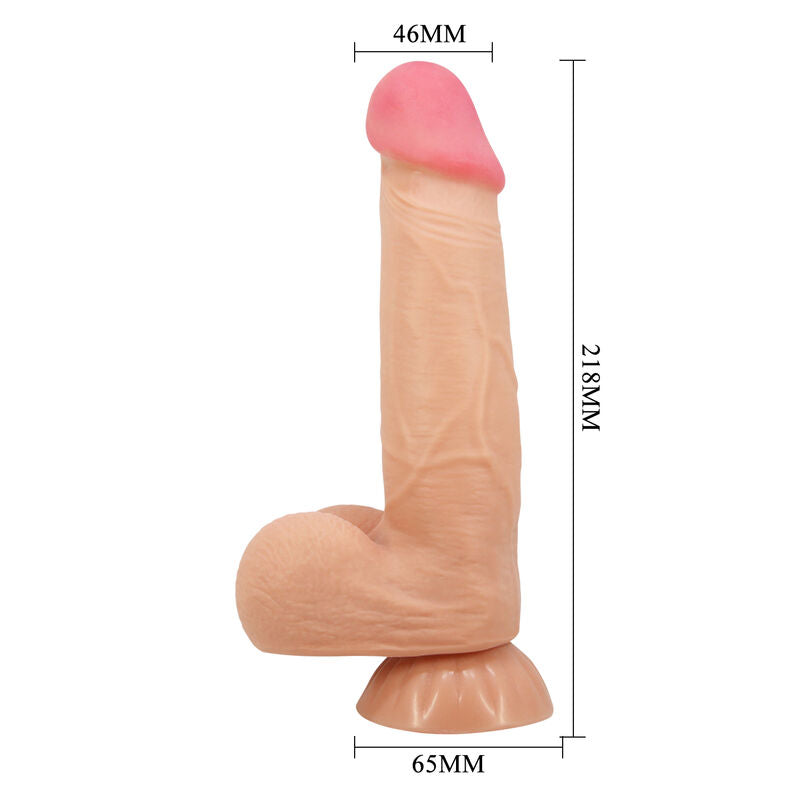 PRETTY LOVE - SERIE SLIDING SKIN DILDO REALISTICO CON VENTOSA SLIDING SKIN 21,8 CM