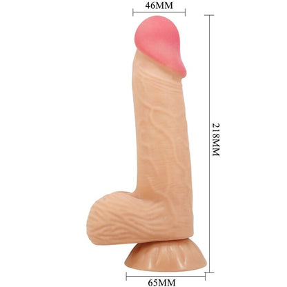 PRETTY LOVE - SERIE SLIDING SKIN DILDO REALISTICO CON VENTOSA SLIDING SKIN 20,6 CM