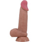 PRETTY LOVE - SERIE SLIDING SKIN DILDO REALISTICO CON VENTOSA SLIDING SKIN MARRONE 19,4 CM
