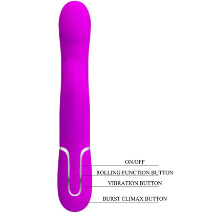PRETTY LOVE - VIBRATORE CONIGLIO PERLA VIOLA