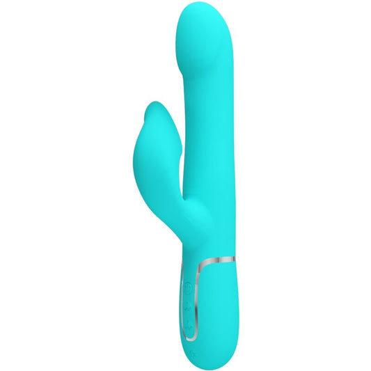 PRETTY LOVE - VIBRATORE CONIGLIO PERLA VERDE ACQUA