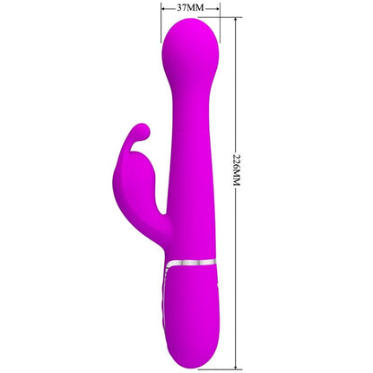 PRETTY LOVE - DEJON VIBRATORE RABBIT MULTIFUNZIONE 3 IN 1 VIOLA