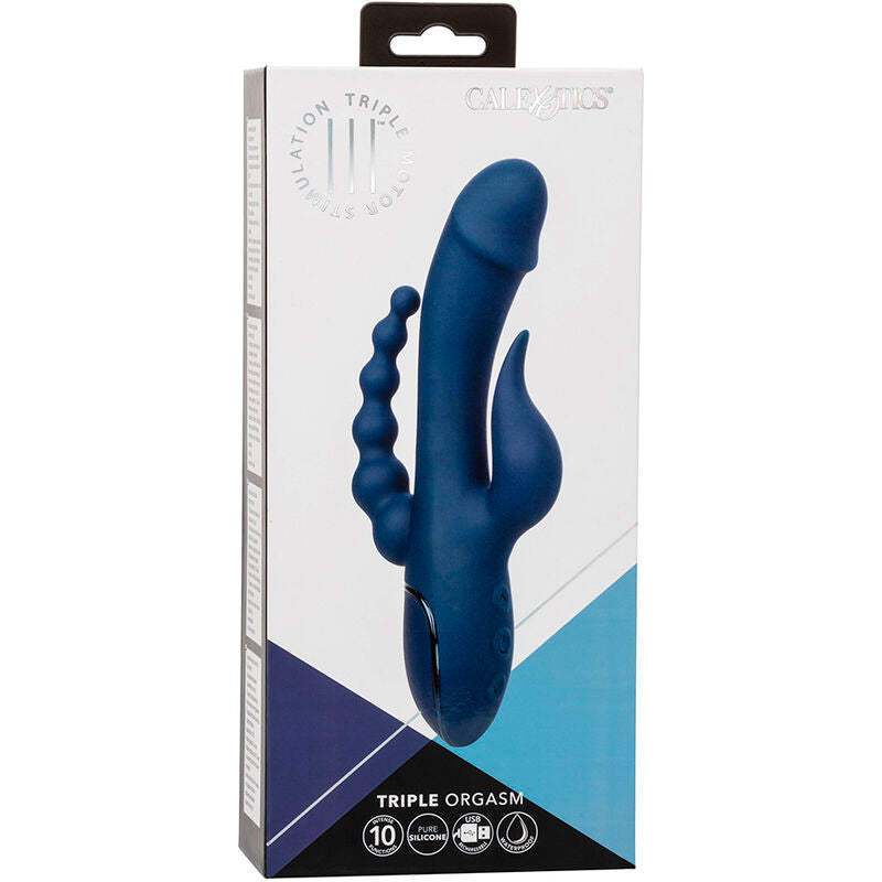 CALEXOTICS - VIBRATORE BLU TRIPLO ORGASMO