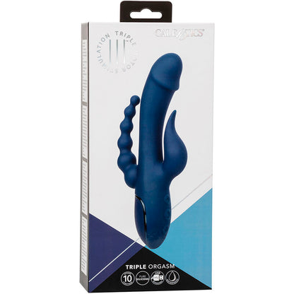 CALEXOTICS - VIBRATORE BLU TRIPLO ORGASMO