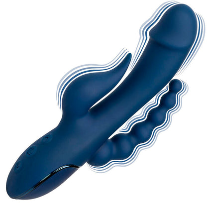 CALEXOTICS - VIBRATORE BLU TRIPLO ORGASMO