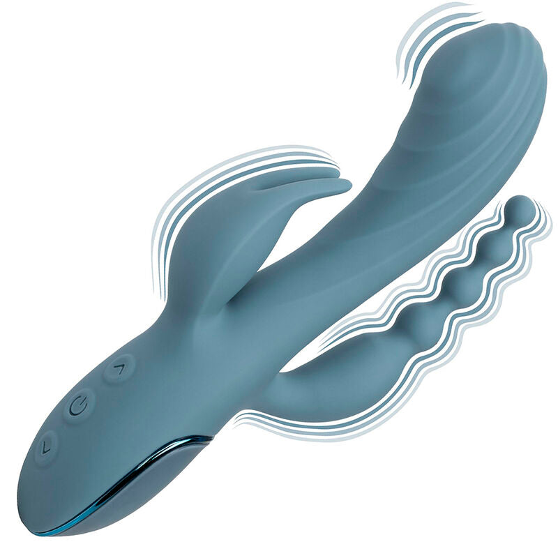 CALEXOTICS - VIBRATORE TRIPLO GREY ECSTASY