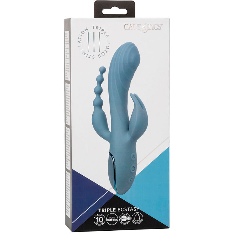 CALEXOTICS - VIBRATORE TRIPLO GREY ECSTASY