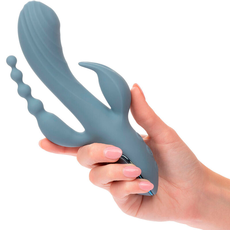 CALEXOTICS - VIBRATORE TRIPLO GREY ECSTASY