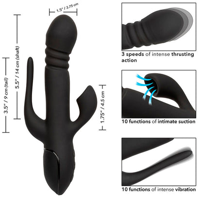 CALEXOTICS - EUPHORIA TRIPLO VIBRATORE NERO