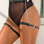 SUBBLIME - ARNÉS FORMA CINTURON CUERO NEGRO TALLA ÚNICA