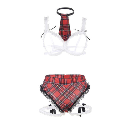 SUBBLIME - DISFRAZ DE COLEGIALA SEXY CON SUJETADOR L/XL