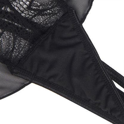 SUBBLIME - TEDDY CON COLLO ALTO E SCHIENA APERTA IN PIZZO NERO L/XL
