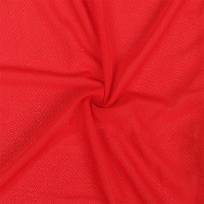 SUBBLIME - VESTAGLIA IN TESSUTO TRASPARENTE CON DETTAGLIO IN PIZZO ROSSO L/XL