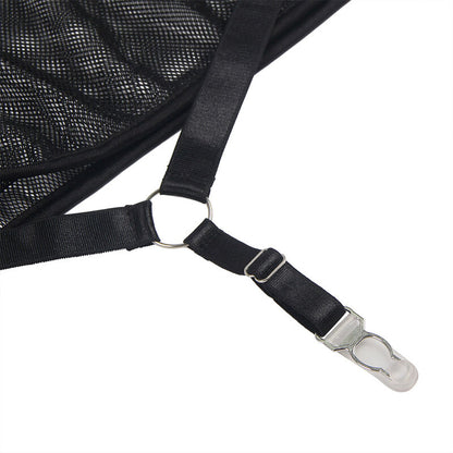 SUBBLIME - ABITO NERO TRASPARENTE CON SCOLLO AL CENTRO L/XL