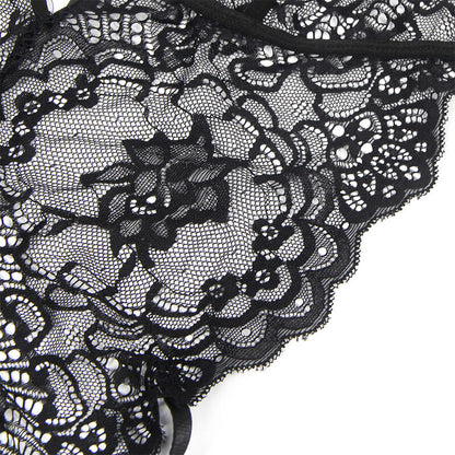 SUBBLIMA - COSTUME POLIZIA TUTA IN PIZZO NERO L/XL