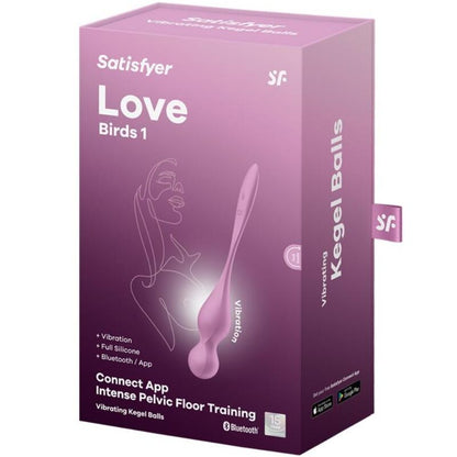 SATISFYER - PALLINE DI KEGEL VIBRANTI ROSA LOVE BIRDS