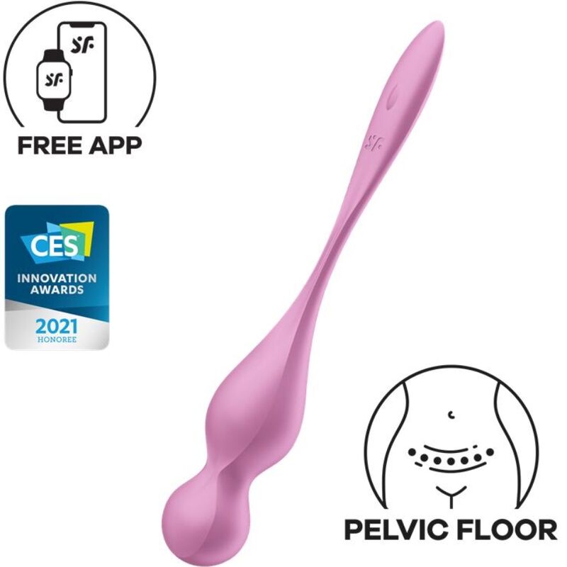SATISFYER - PALLINE DI KEGEL VIBRANTI ROSA LOVE BIRDS