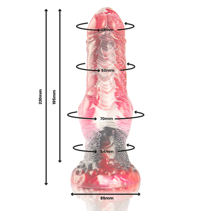 EPIC - DILDO HELIOS CON TESTICOLI CALORE ED ESTASI