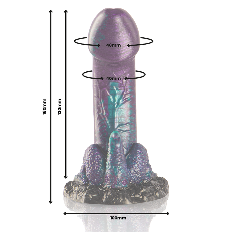 EPIC - BASILISK DOPPIO DILDO SQUAMATO PER IL PIACERE PICCOLE DIMENSIONI