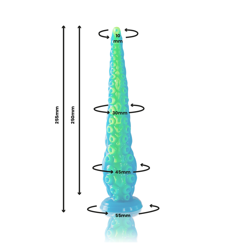 EPIC - DILDO SCYLLA FLUORESCENTE CON TENTACOLI SOTTILI DI PICCOLE DIMENSIONI