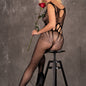 LIVCO CORSETTI FASHION - AMAHIL BODYSTOCKING CROTCHLESS NEGRO TALLA ÚNICA