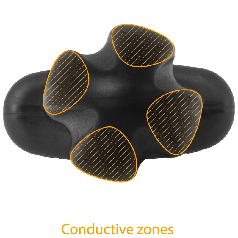ELECTRASTIM - TARTARUS PLUG ANALE IN SILICONE QUADRIPOLARE NERO