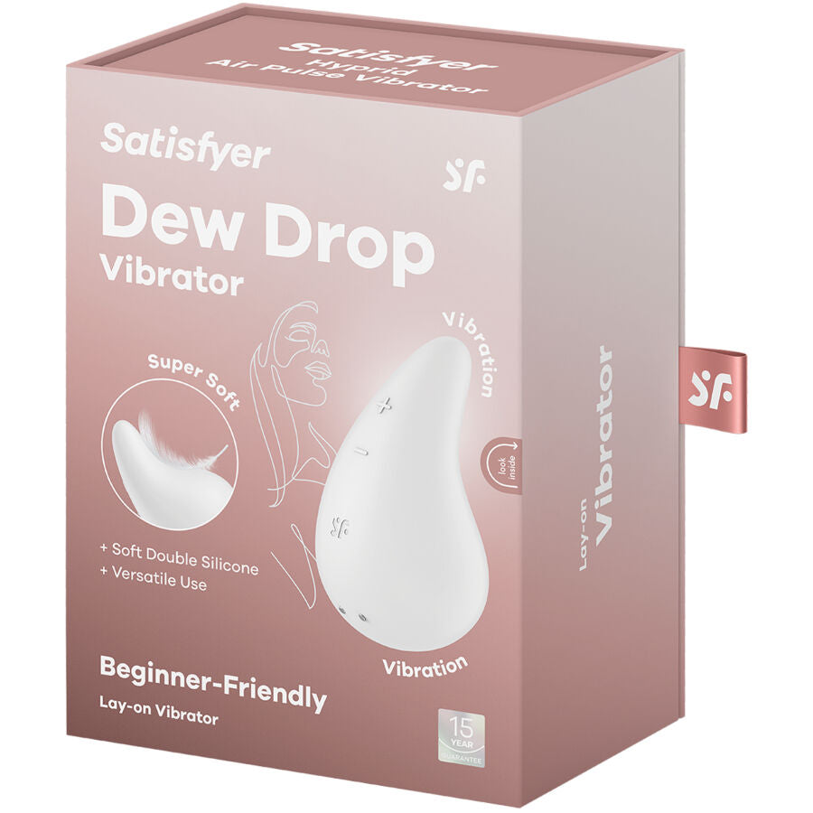 SATISFYER - DEW DROP VIBRADOR LAY-ON AZUL